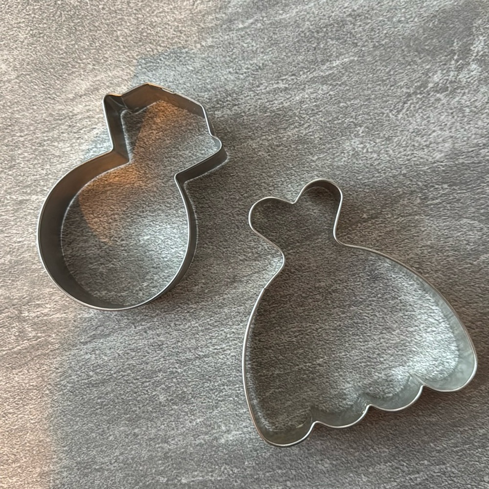 Bridal cookie cutters